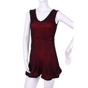 NEW LOVE LOVE TENNIS women's short mesh angelina court tennis dress in red